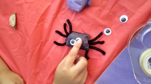 googly eyed spider